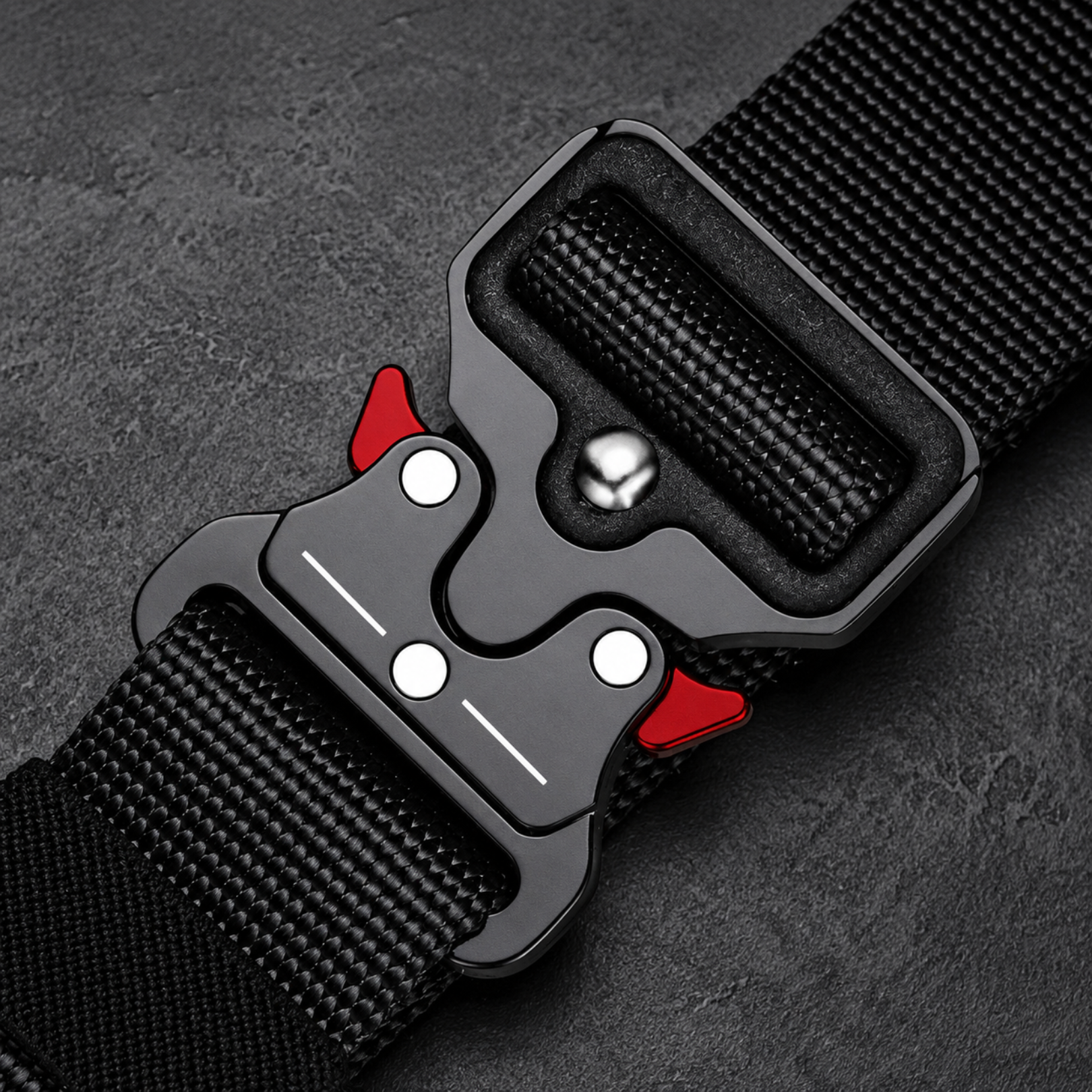 Mens Tactical Belt Quick Release Nylon Webbing Army Work Waist Belt 6 Colours