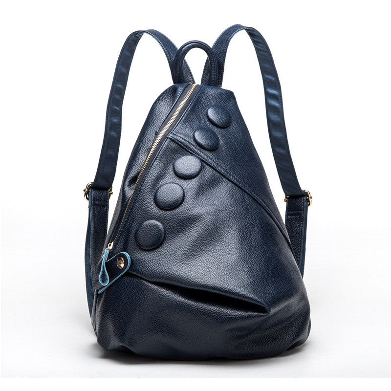 Women’s Cowhide Leather Backpack – Vintage Soft Leather Shoulder Bag
