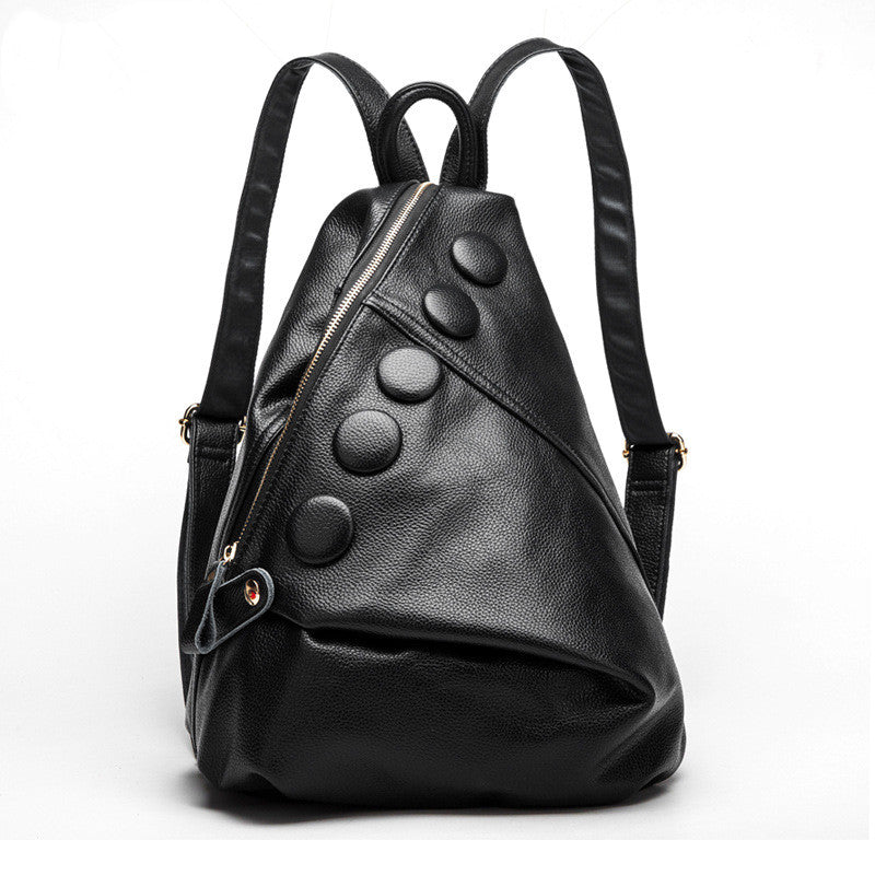 Women’s Cowhide Leather Backpack – Vintage Soft Leather Shoulder Bag