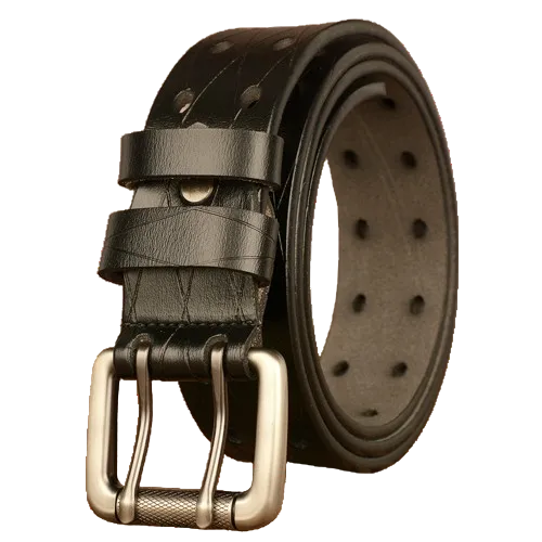 Men’s Double Pin Buckle Belt – Vintage Casual Jeans Belt