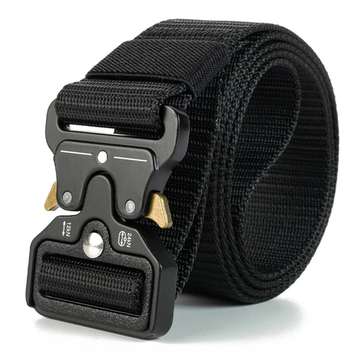Bellvare tactical belt with quick release buckle in black