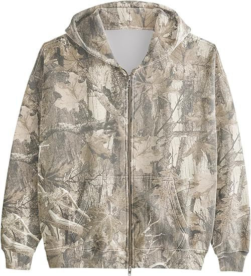 Unisex Camouflage Hooded Jacket – Casual Printed Outerwear - product image 4