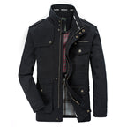 Men's Cotton Stand Collar Casual Jacket – product view 3