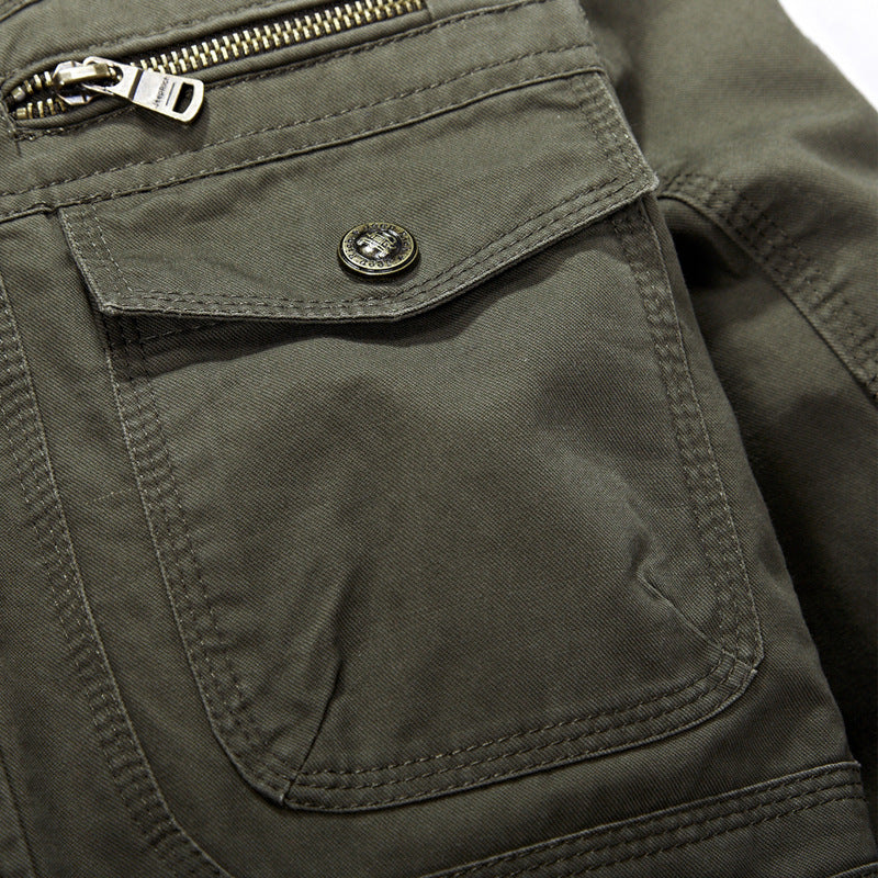 Men's Cotton Stand Collar Casual Jacket – product view 6