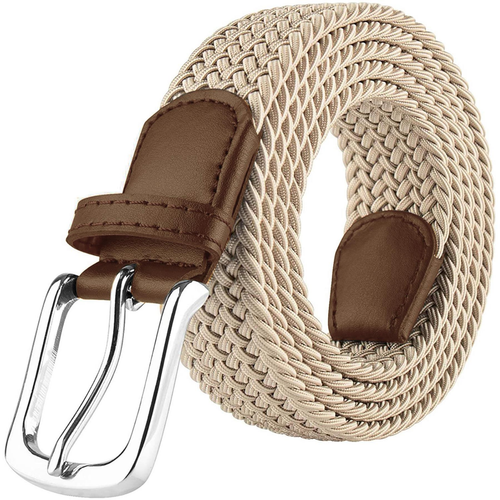 Bellvare Elasticated Belts Mens Womens Stretch Woven Braided Regular Casual Belt