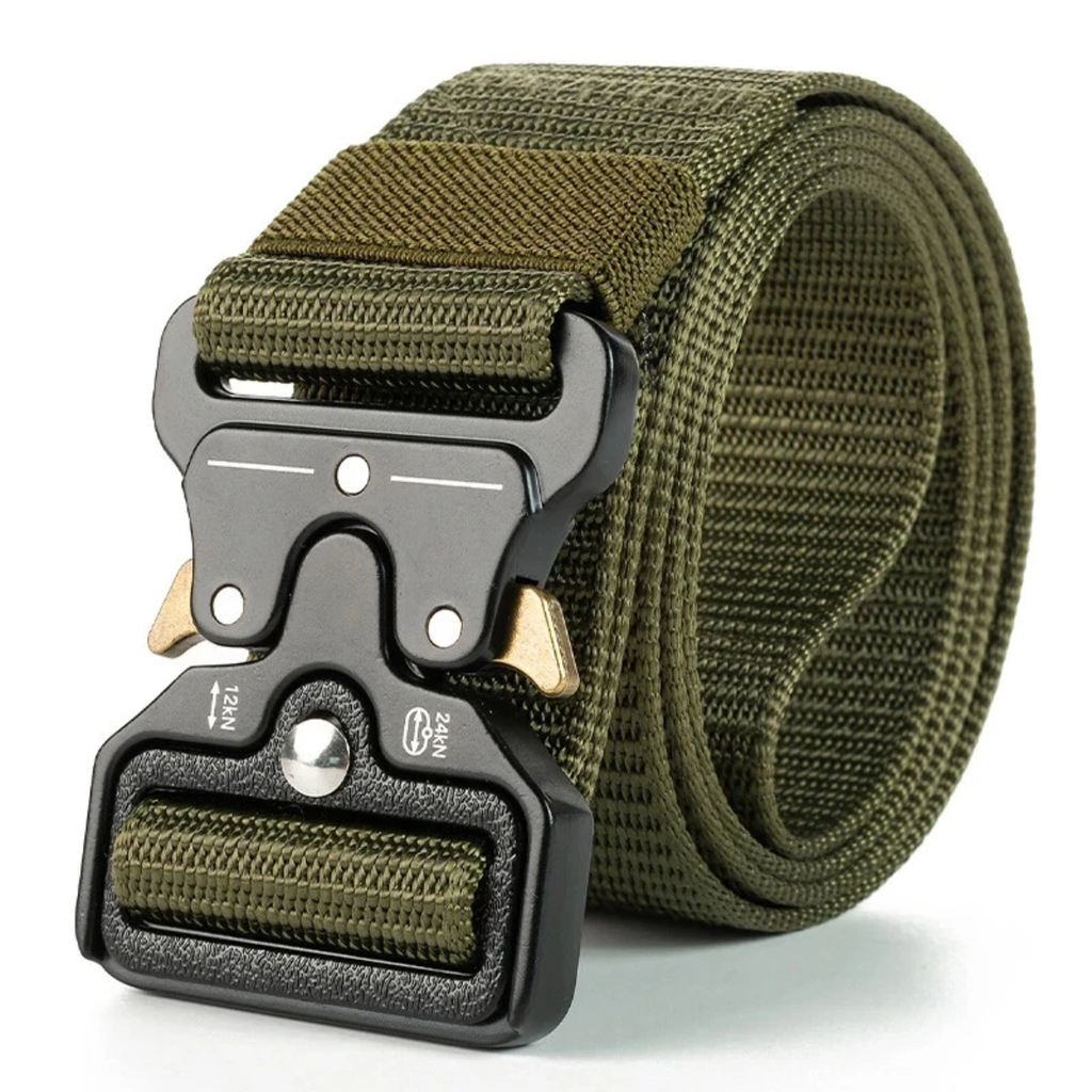 Mens Tactical Belt Quick Release Nylon Webbing Army Work Waist Belt 6 Colours
