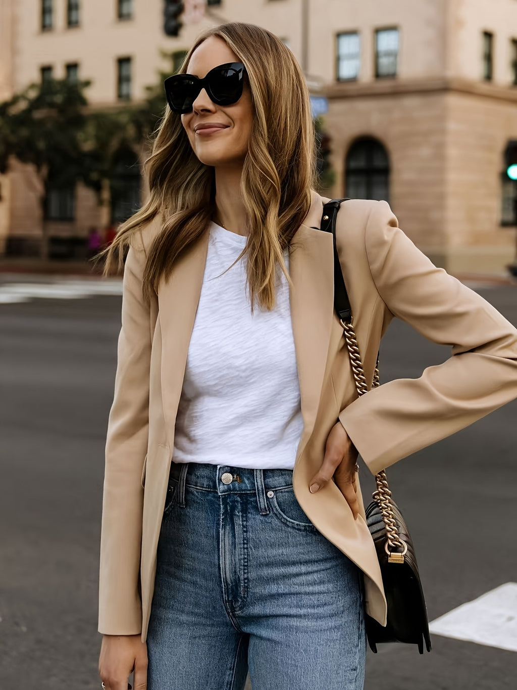 Women's Solid Colour Longline Blazer Jacket – Smart Casual - product image 4