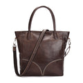 Women’s First Layer Cowhide Leather Tote Bag – Large Capacity Shoulder Handbag
