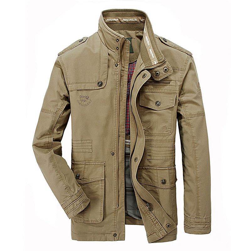 Men's Cotton Stand Collar Casual Jacket – product view 8