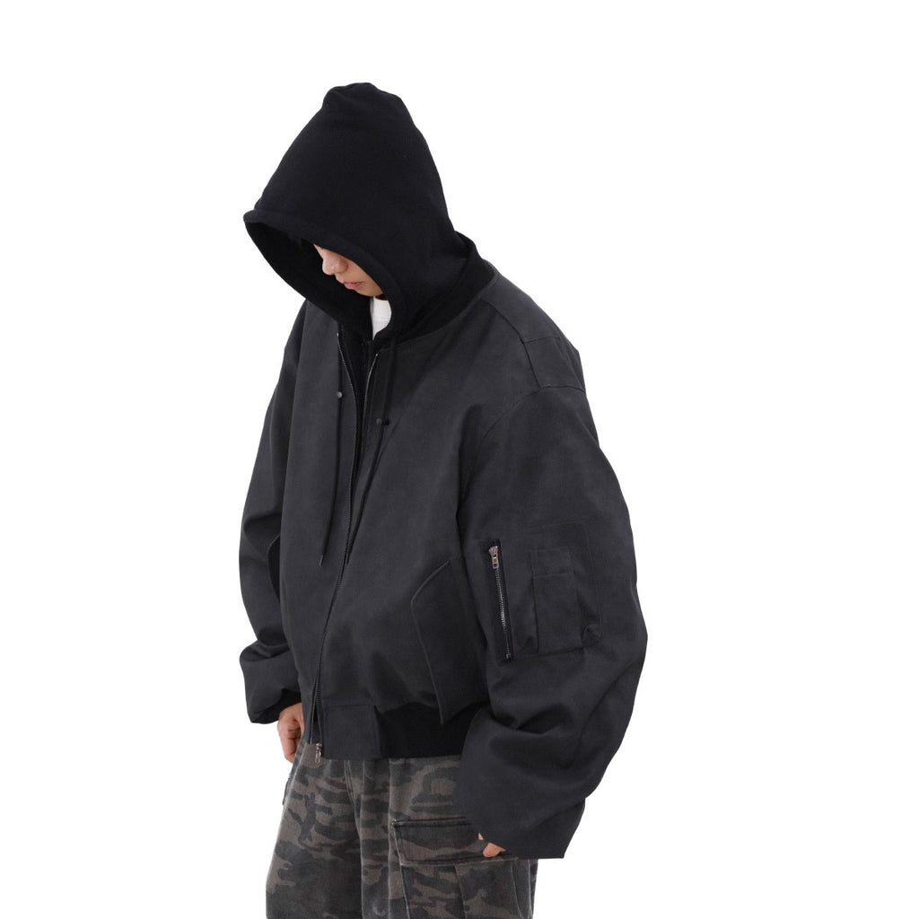 Men's Hooded Layered-Look Casual Jacket – product view 4