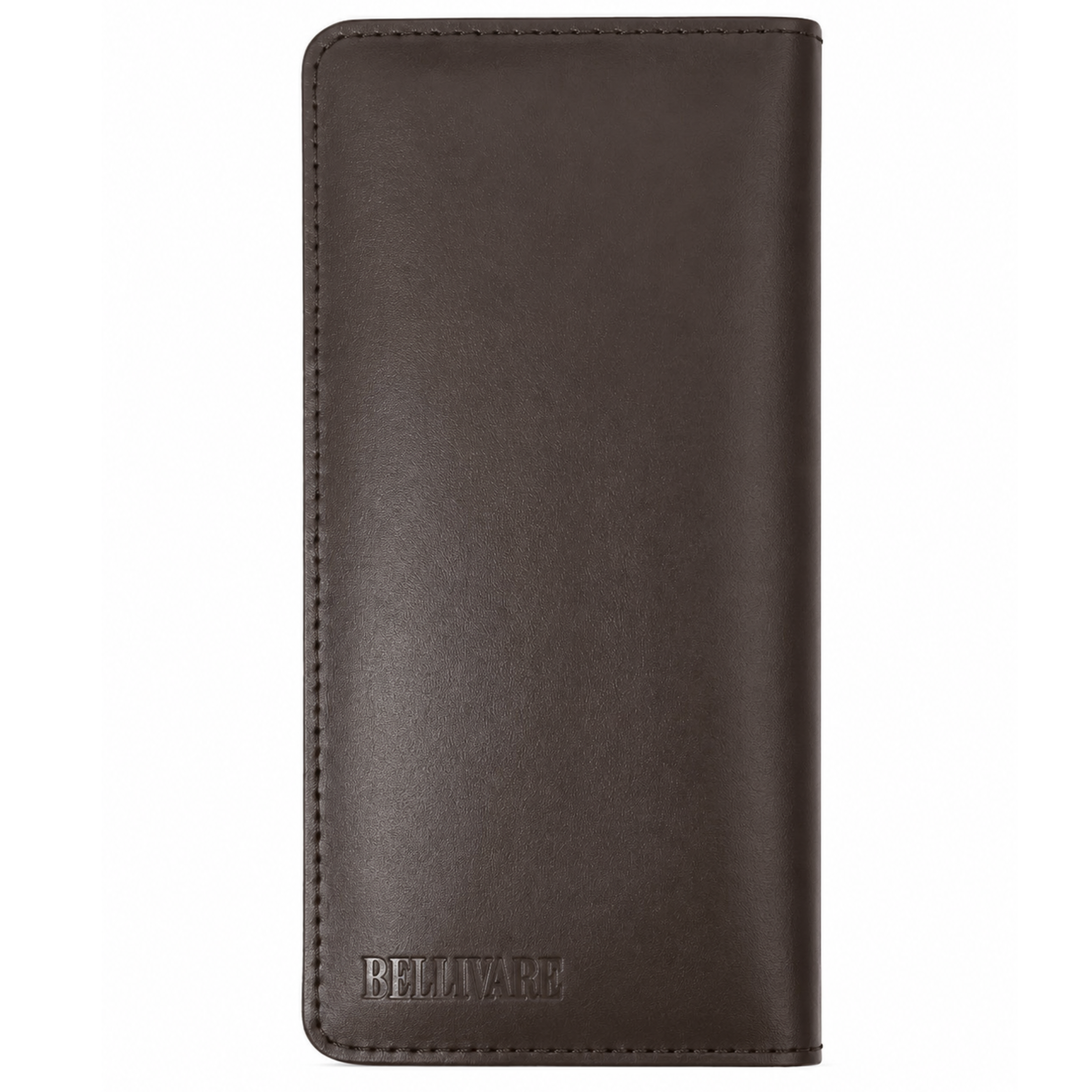 Bellvare Mens Genuine Leather Wallet RFID Slim Bifold 12 Card Holder Brown Black
