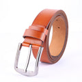 Men’s Classic Leather Pin Buckle Belt – Adjustable Casual & Formal Belt