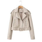 Women's Washed Motorcycle Jacket – Street Biker Style - product image 11