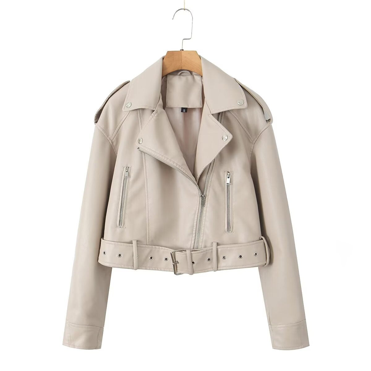 Women's Washed Motorcycle Jacket – Street Biker Style - product image 11