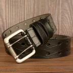 Men’s Double Pin Buckle Belt – Vintage Casual Jeans Belt