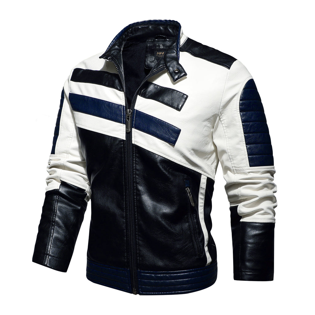 Men's Fleece-Lined Stand Collar Bomber Jacket – product view 5