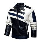 Men's Fleece-Lined Stand Collar Bomber Jacket – product view 5