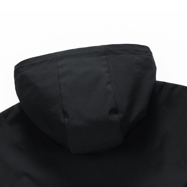Black - Men's Lightweight Casual Jacket – Straight Hem – product view 7