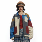 Unisex Colour Block Denim Jacket – Loose Casual Fit - product image 1