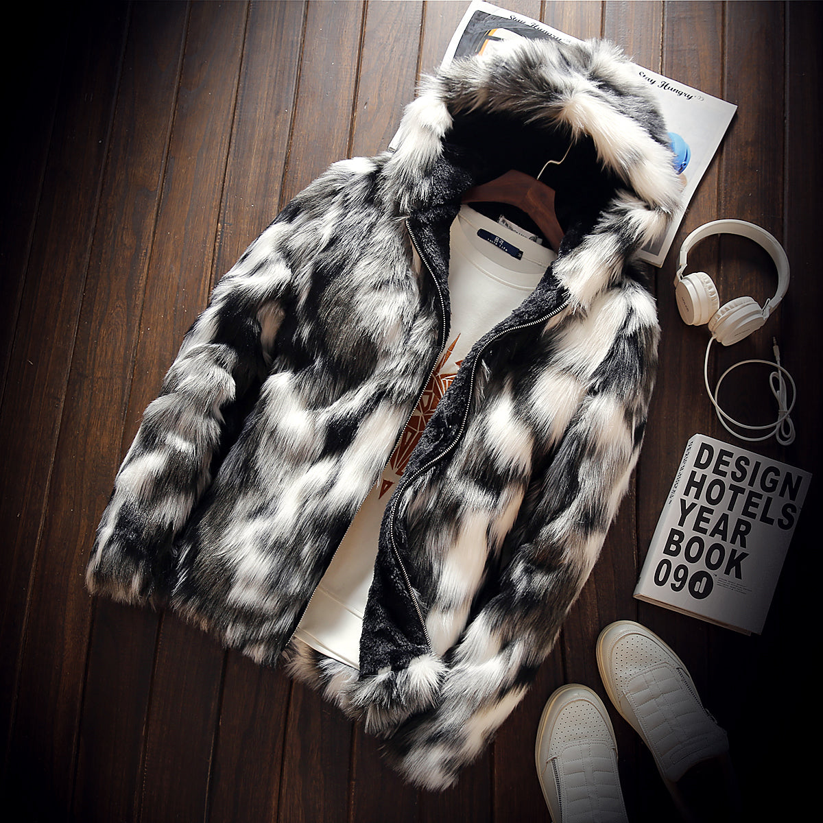Men's Hooded Padded Casual Jacket & Gilet – product view 1