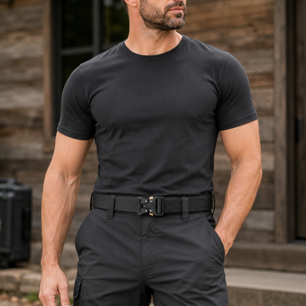 Bellvare Tactical Belt for Men & Women | Quick Release Nylon Work Belt | 6 Colours