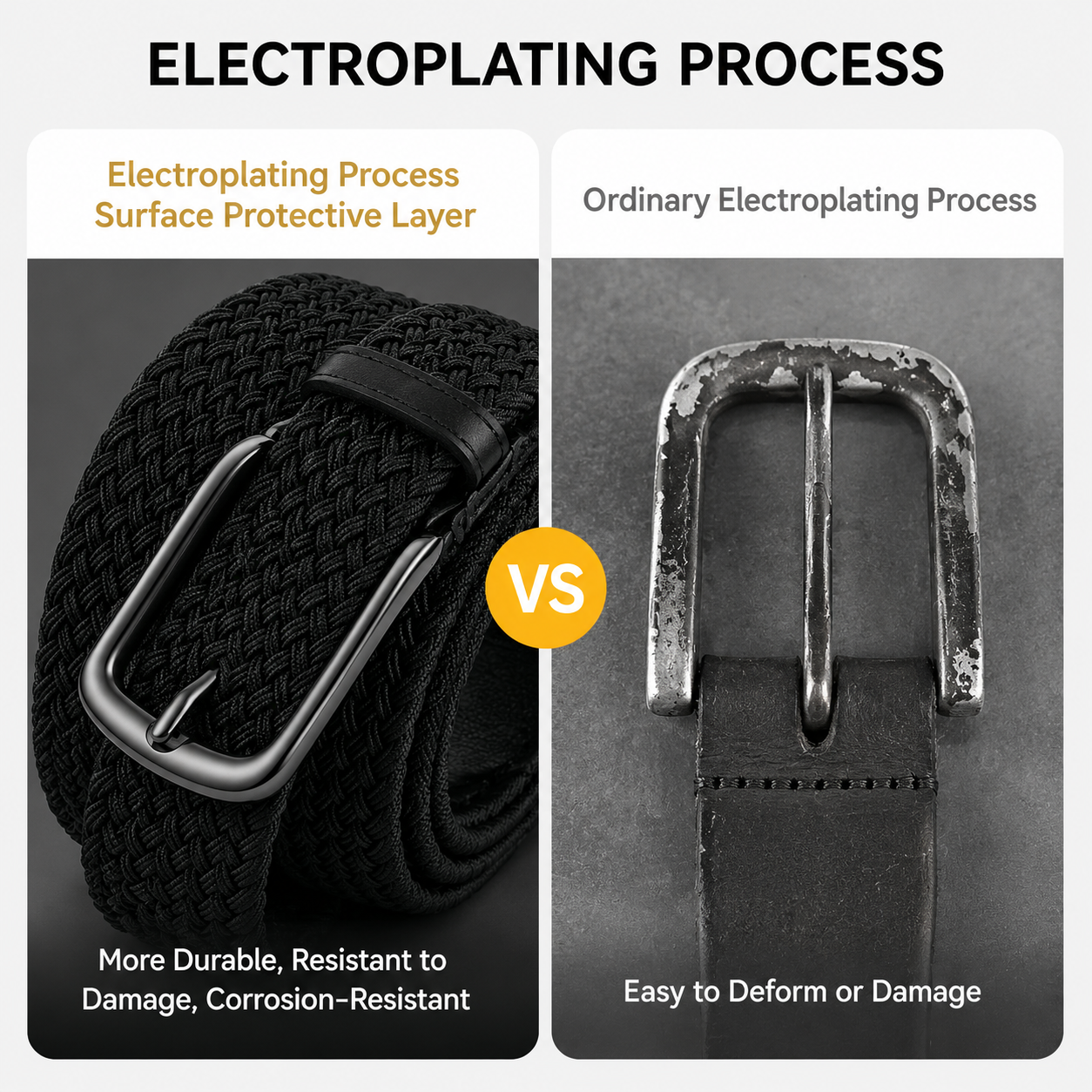 Bellvare Woven Stretch Belt for Men & Women | Elastic Braided Casual Belt