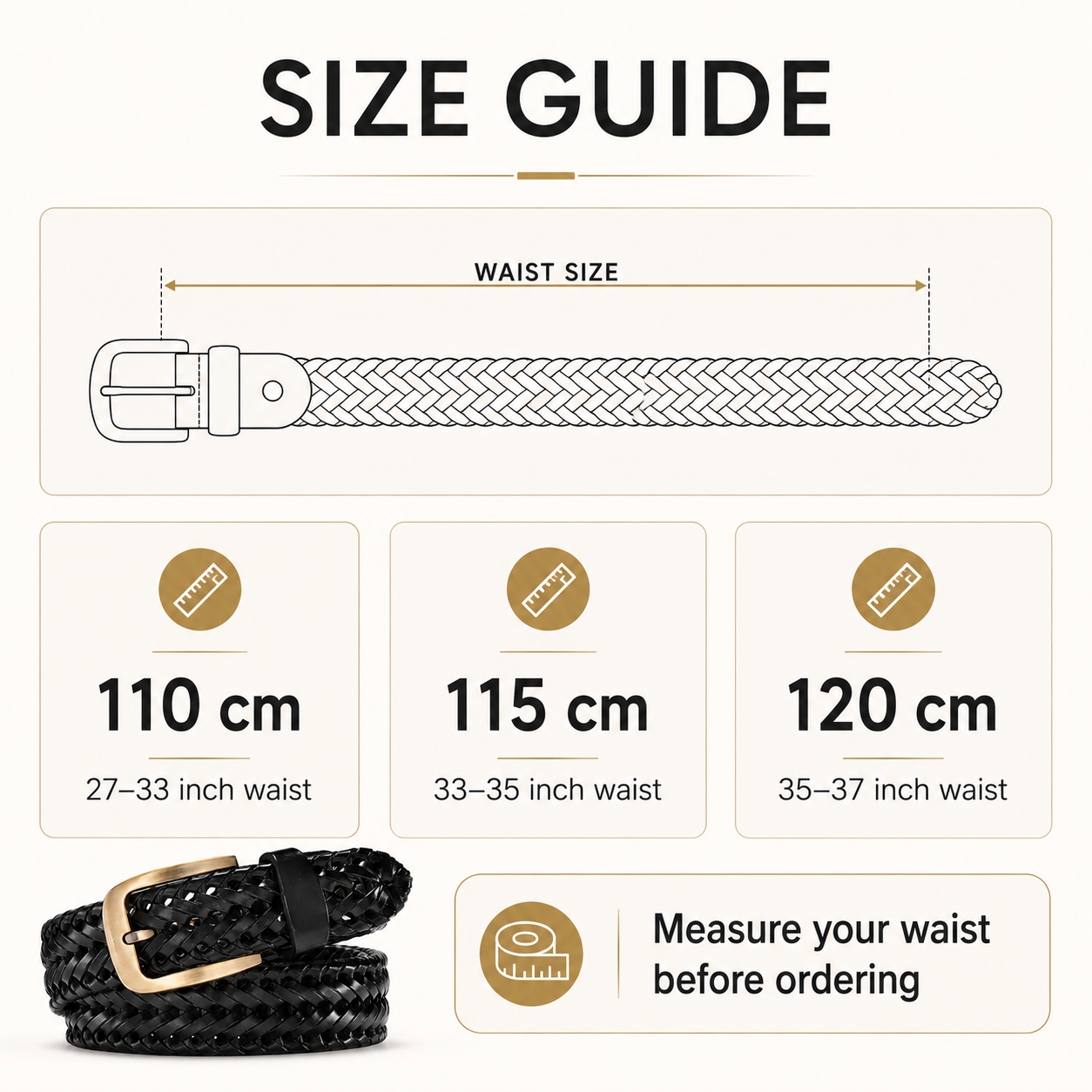 Men Genuine Leather Braided Belts Webbing High Quality Braided Vintage Belt for Men Gold Pin Buckle Casual for Jeans Strap