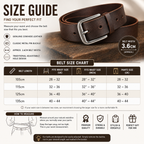 Men’s Genuine Cowskin Leather Pin Buckle Belt – Jeans & Business