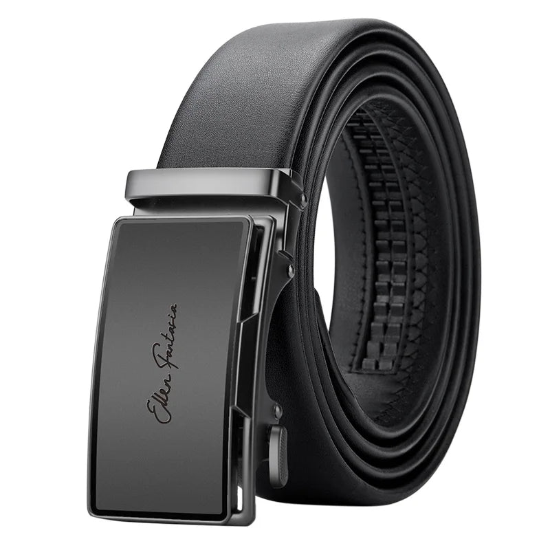 OYIFAN Men Belt Genuine Leather belt for men Alloy buckle ratchet belts Men Designer Belt Automatic belts 벨트