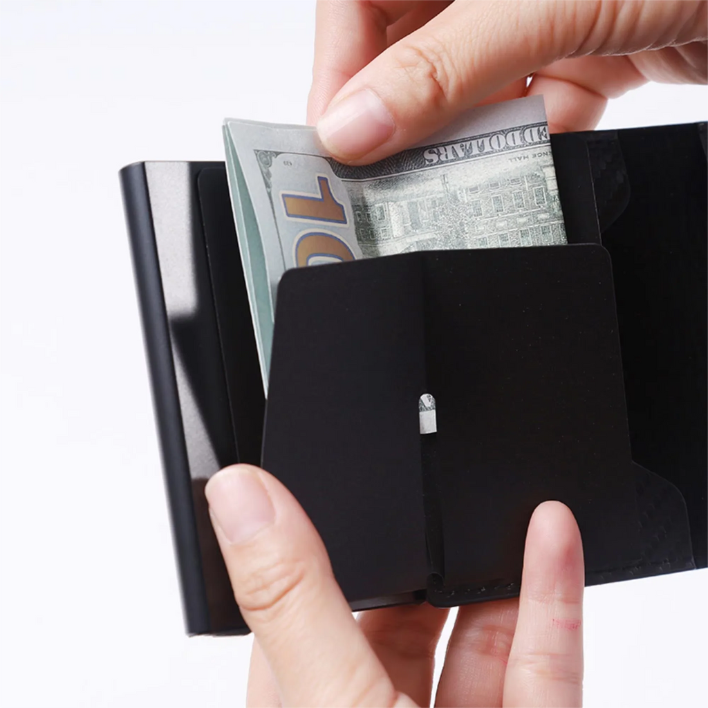 Anti-theft RFID credit card holder minimalist wallet pocket slim card holder card holder pu leather for men and women