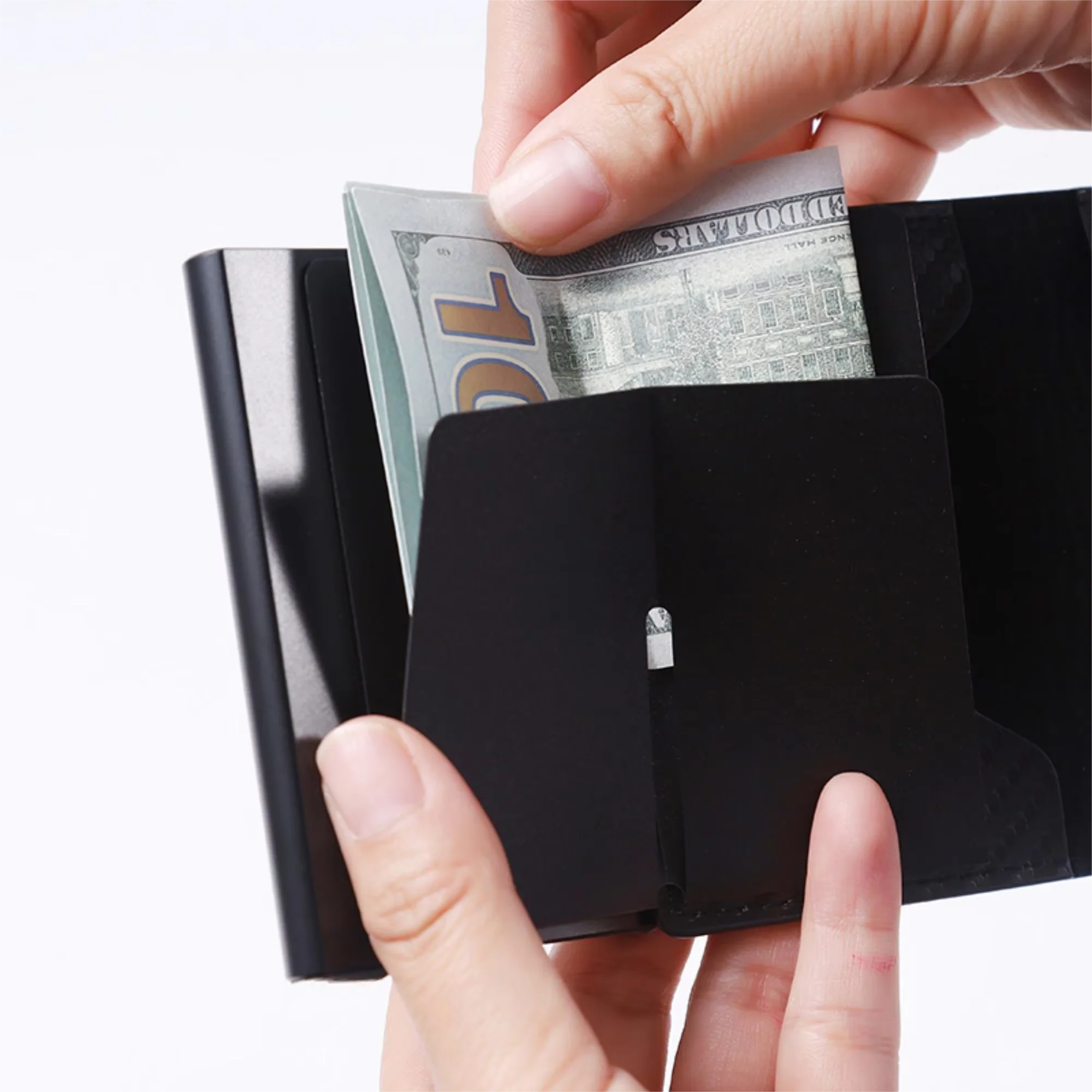 Anti-theft RFID credit card holder minimalist wallet pocket slim card holder card holder pu leather for men and women