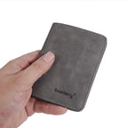 Men’s Vegan Leather Bifold Wallet – Coin Pocket & Card Slots