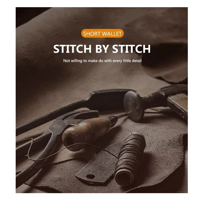 Vintage sewing tools and materials with 'Stitch by Stitch' branding on a textured background.