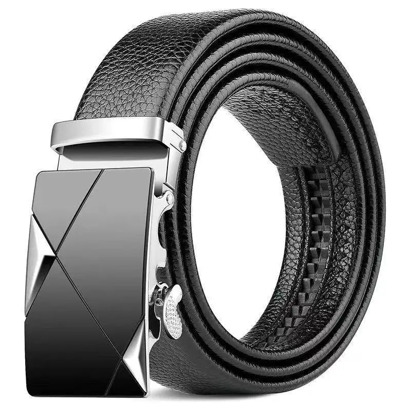 Fashion Business Men'S Belt Luxury Brand Belt Metal Buckle Belt High-Quality PU Leather Soft Belt With Cargo Pants Jeans