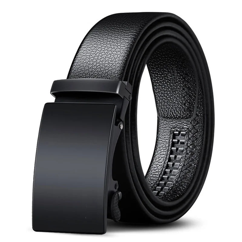 Fashion Business Men'S Belt Luxury Brand Belt Metal Buckle Belt High-Quality PU Leather Soft Belt With Cargo Pants Jeans
