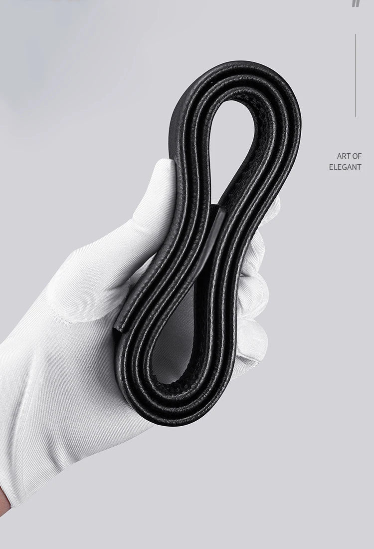Fashion Business Men'S Belt Luxury Brand Belt Metal Buckle Belt High-Quality PU Leather Soft Belt With Cargo Pants Jeans