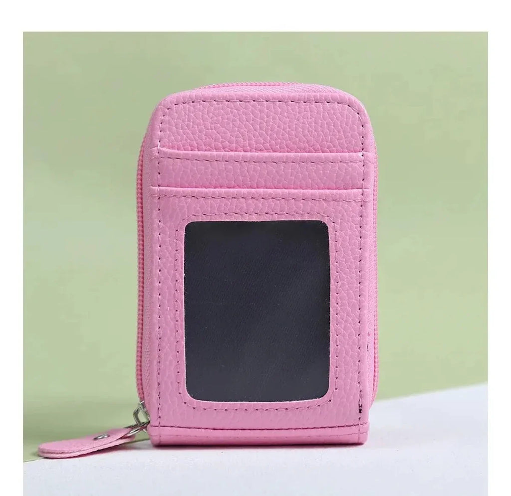 12 Slots RFID Blocking Leather Wallet for Men Women Accordion ID Card Holder Thin Minimalist Credit Card Organizer Slim