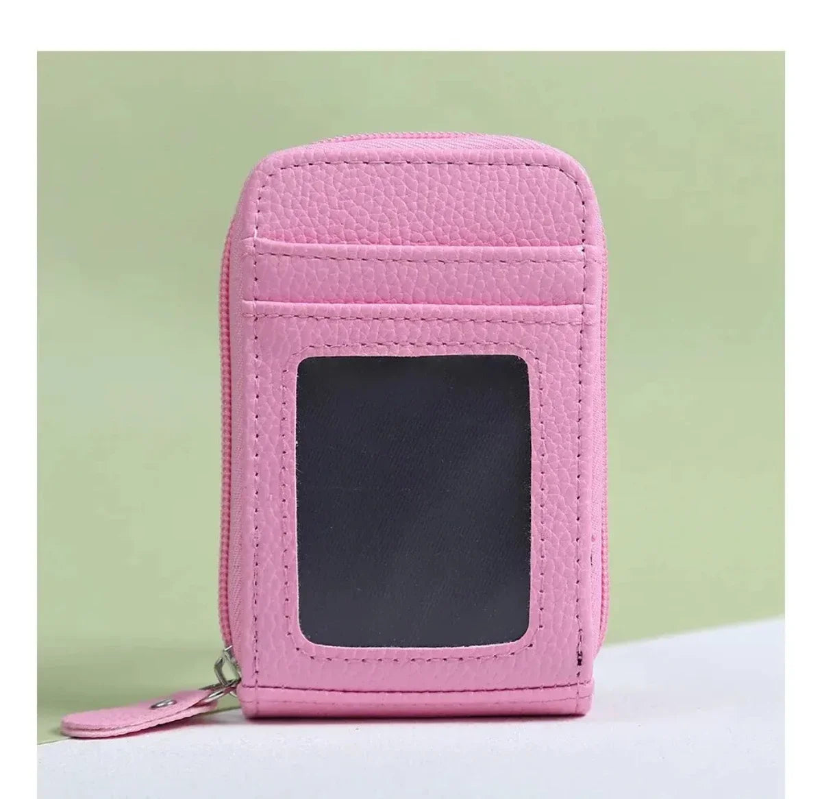 12 Slots RFID Blocking Leather Wallet for Men Women Accordion ID Card Holder Thin Minimalist Credit Card Organizer Slim