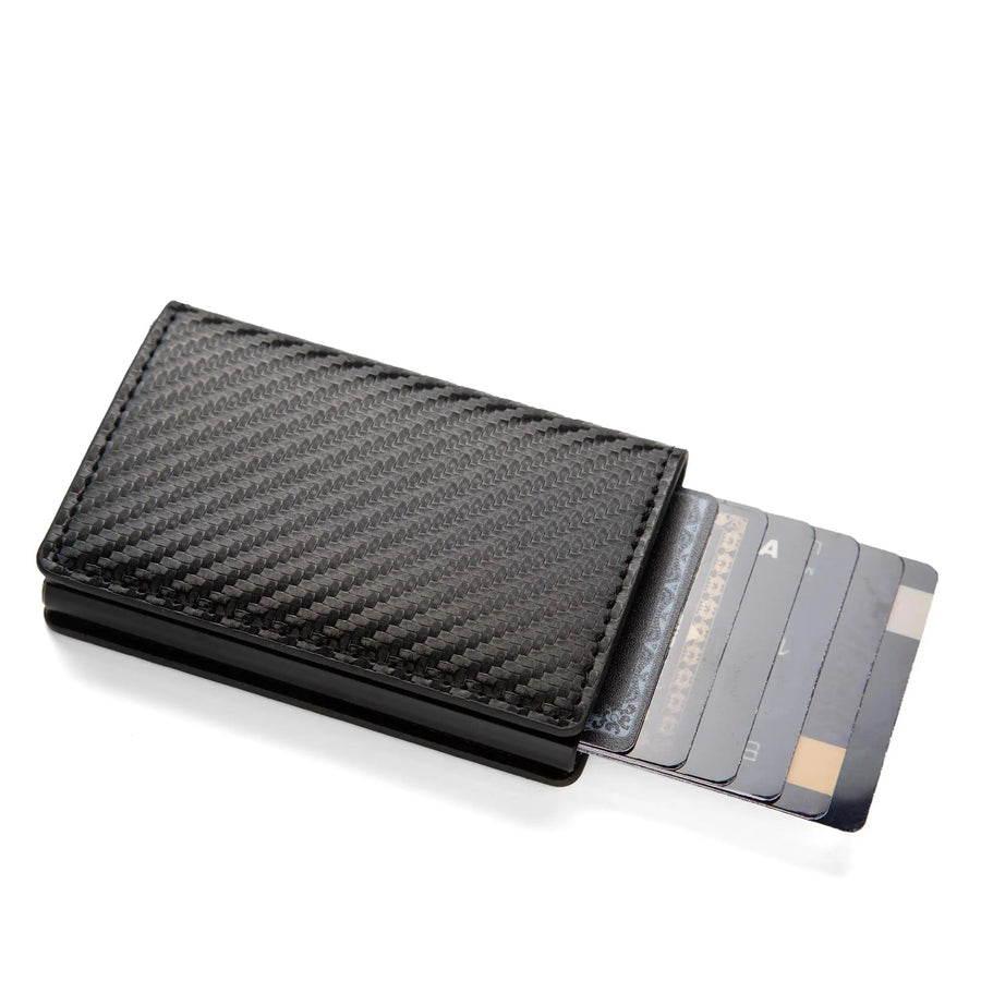 RFID Blocking Slim Vegan Leather Card Holder – Unisex