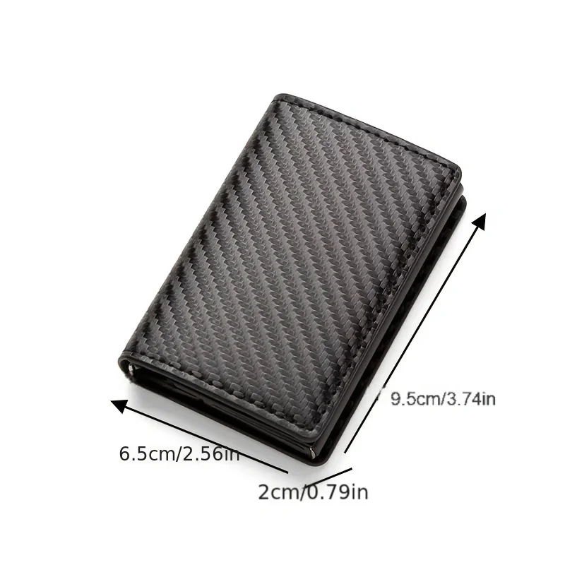 Anti-theft RFID credit card holder minimalist wallet pocket slim card holder card holder pu leather for men and women