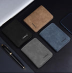 Men’s Vegan Leather Bifold Wallet – Coin Pocket & Card Slots