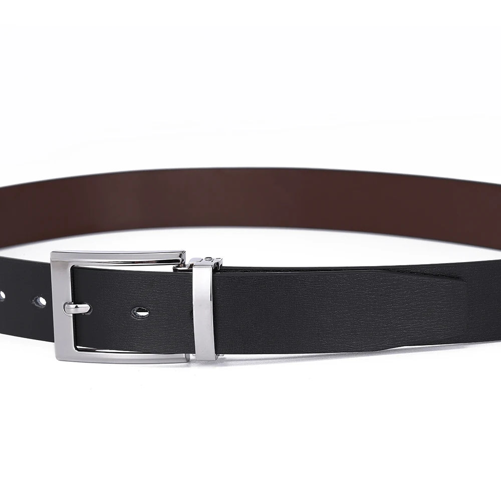 Pin Buckle Cowskin Belts for Men High Quality Men's Leather Belt Designer Strap Male Fashion Luxury Brand Waist Accessories