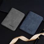 Men’s Vegan Leather Bifold Wallet – Coin Pocket & Card Slots