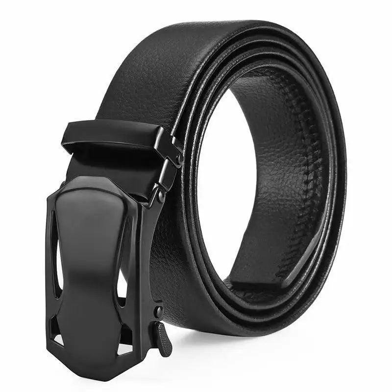 Fashion Business Men'S Belt Luxury Brand Belt Metal Buckle Belt High-Quality PU Leather Soft Belt With Cargo Pants Jeans