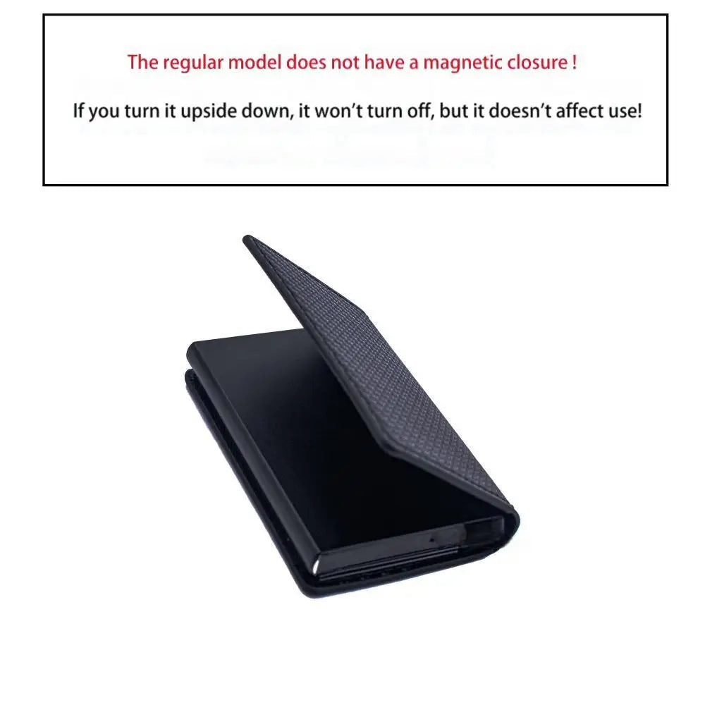 Anti-theft RFID credit card holder minimalist wallet pocket slim card holder card holder pu leather for men and women