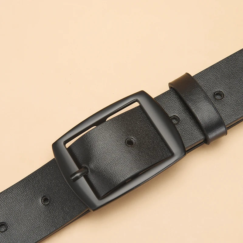 Fashion Luxury Belt for Men PU Leather Belt Metal Pin Buckle High Quality Brand Designer Waist Strap Belt For Jeans Women's Belt
