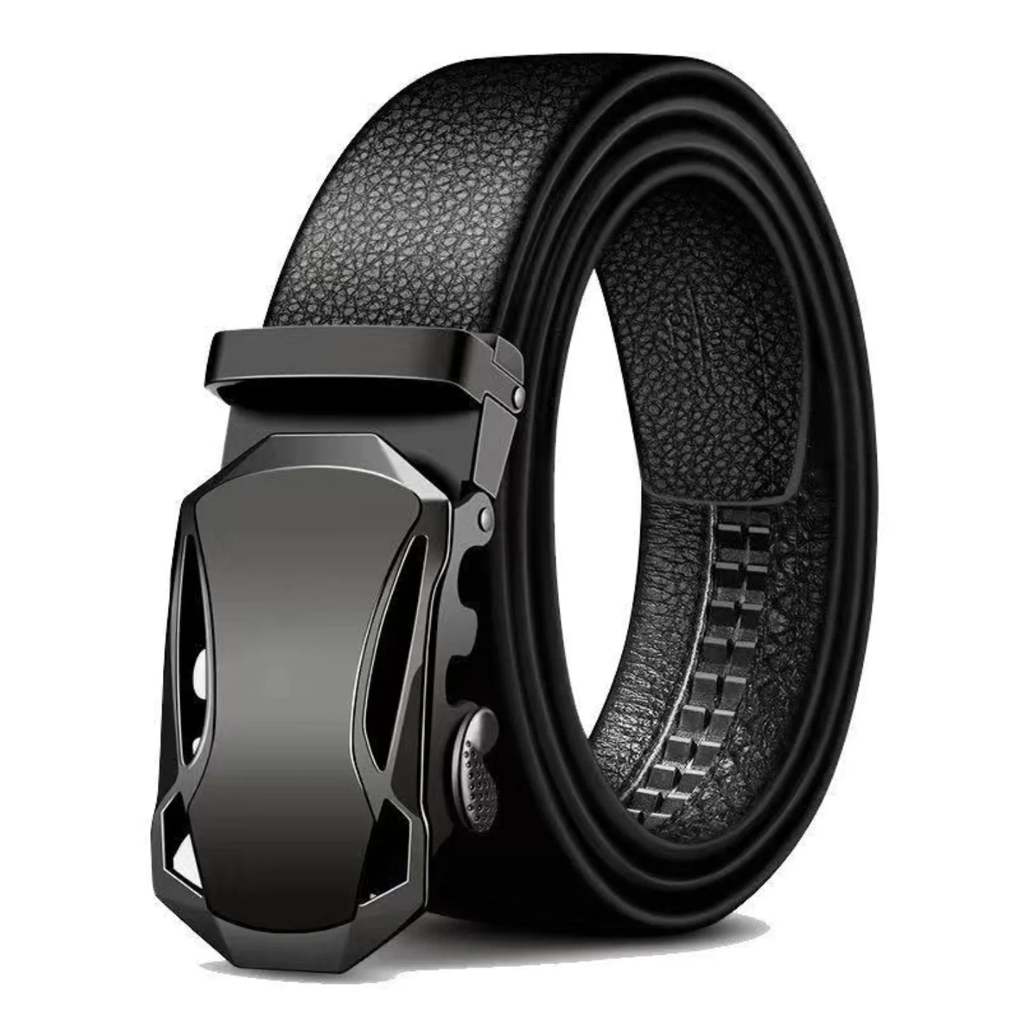 Fashion Business Men'S Belt Luxury Brand Belt Metal Buckle Belt High-Quality PU Leather Soft Belt With Cargo Pants Jeans