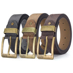 Men’s Vegan Leather Pin Buckle Belt – 3.8cm Casual & Business Belt