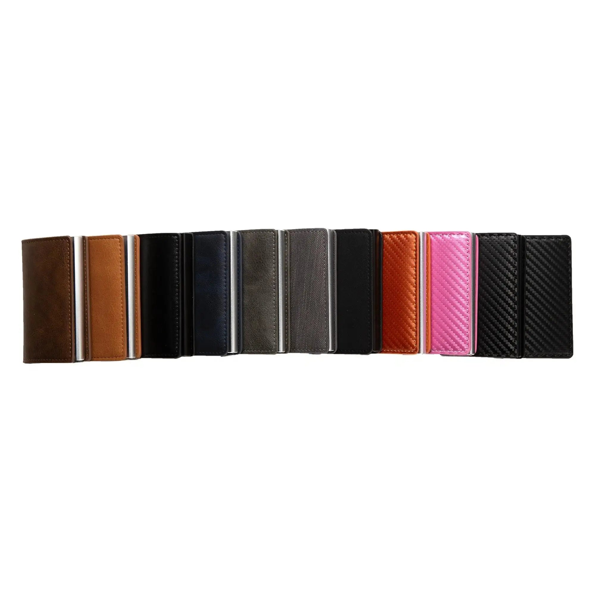 Anti-theft RFID credit card holder minimalist wallet pocket slim card holder card holder pu leather for men and women