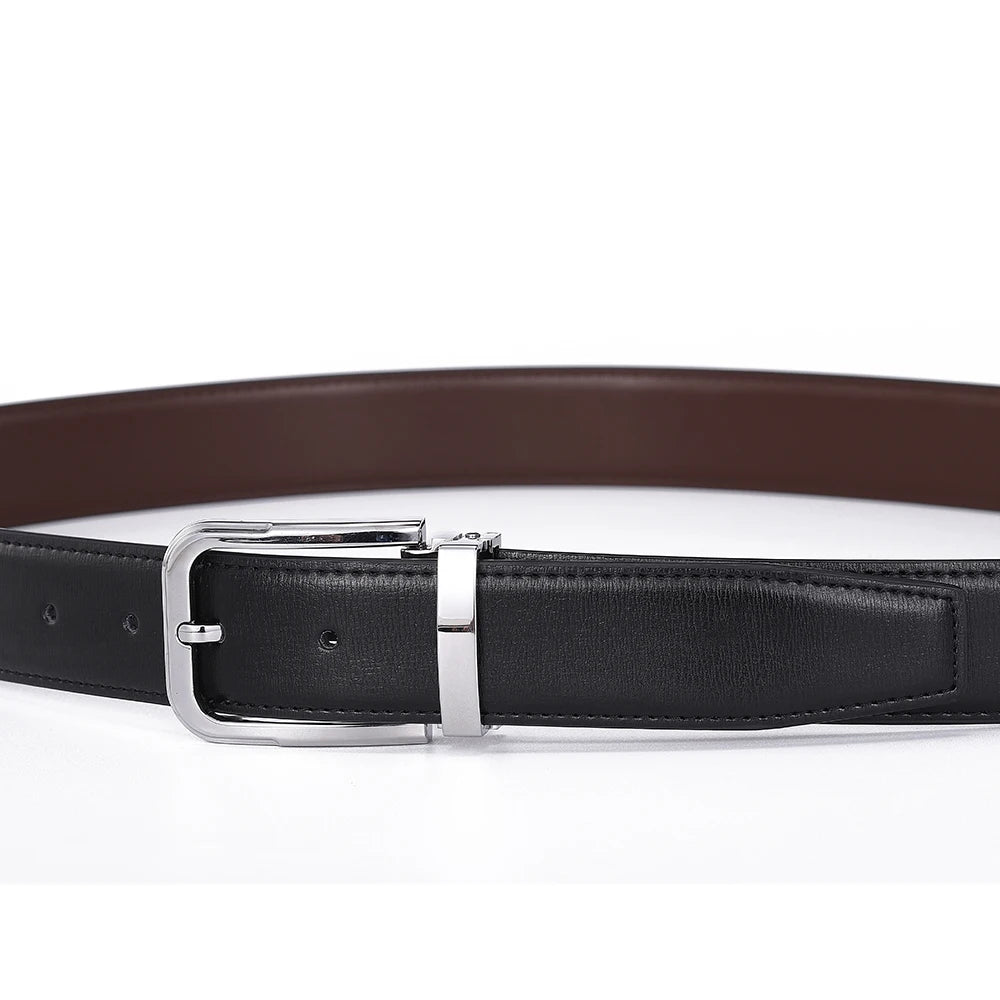 Pin Buckle Cowskin Belts for Men High Quality Men's Leather Belt Designer Strap Male Fashion Luxury Brand Waist Accessories